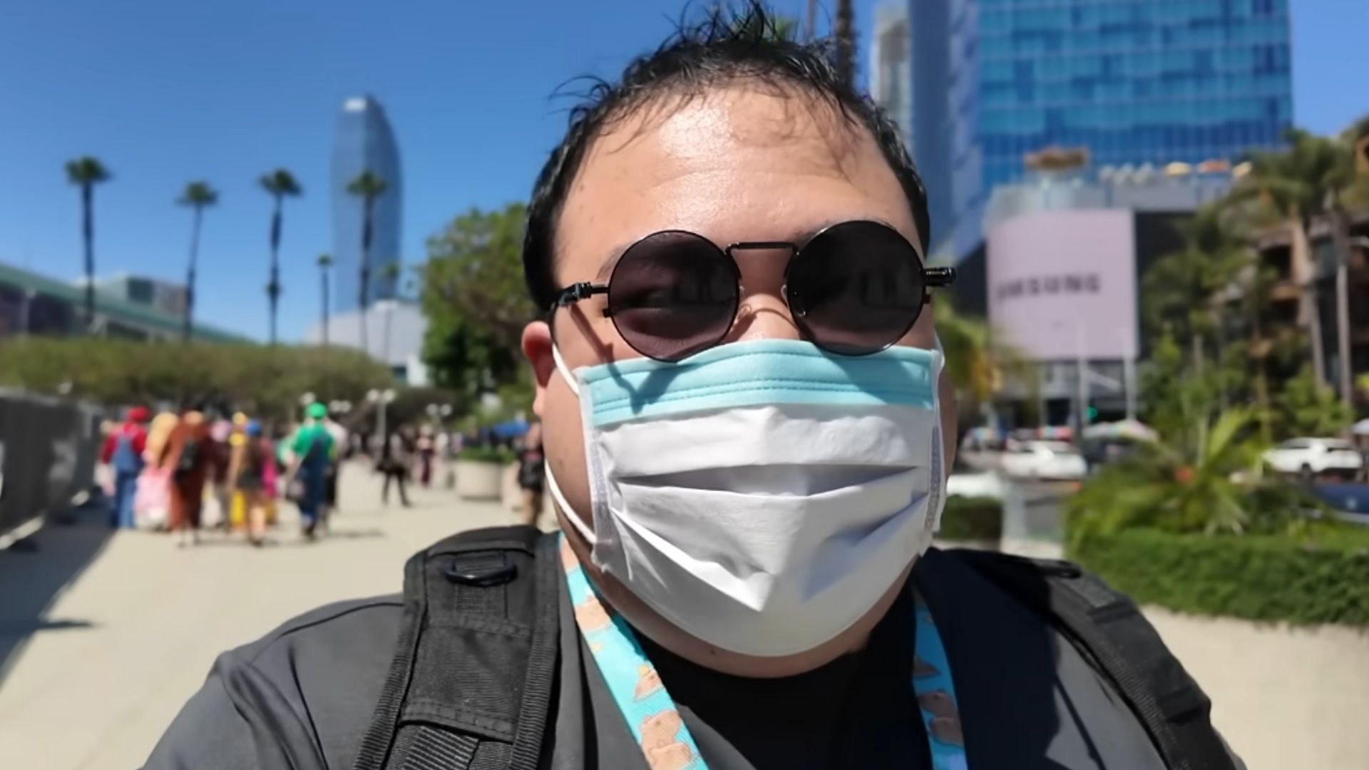 A snip from Scarra's latest YouTube video, in which he went undercover to an Anime Expo (Image via Scarra/YouTube)